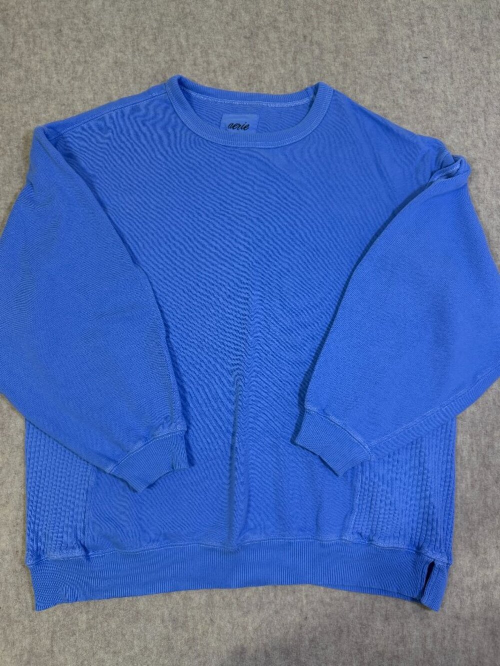 Aerie Women’s Très Chic Keyhole Sweatshirt | Blue | Medium
